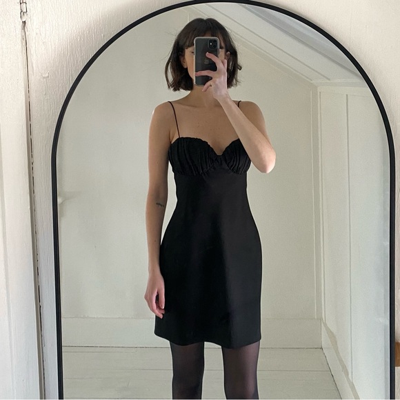 Misha Collection Shirred Bust Mini Slip Dress - Picture 3 of 10